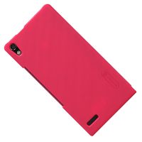 Чехол для Huawei Ascend P6 задняя крышка пластик ребристый Nillkin <красный> ― OnlineBazar.su
