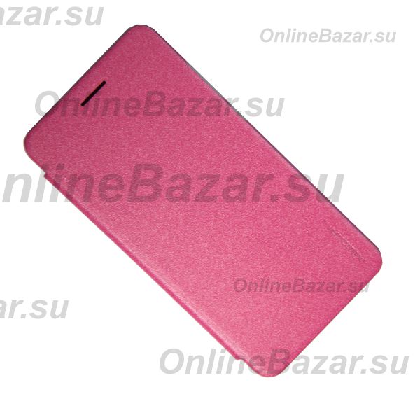 Чехол для Huawei Y6 II (CAM-L21) флип боковой пластик-кожзам Nillkin Sparkle <розовый> ― OnlineBazar.su