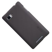Чехол для Lenovo K910 (Vibe Z) задняя крышка пластик ребристый Nillkin <коричневый> ― OnlineBazar.su