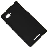 Чехол для Lenovo K910 (Vibe Z) задняя крышка пластик ребристый Nillkin <черный> ― OnlineBazar.su