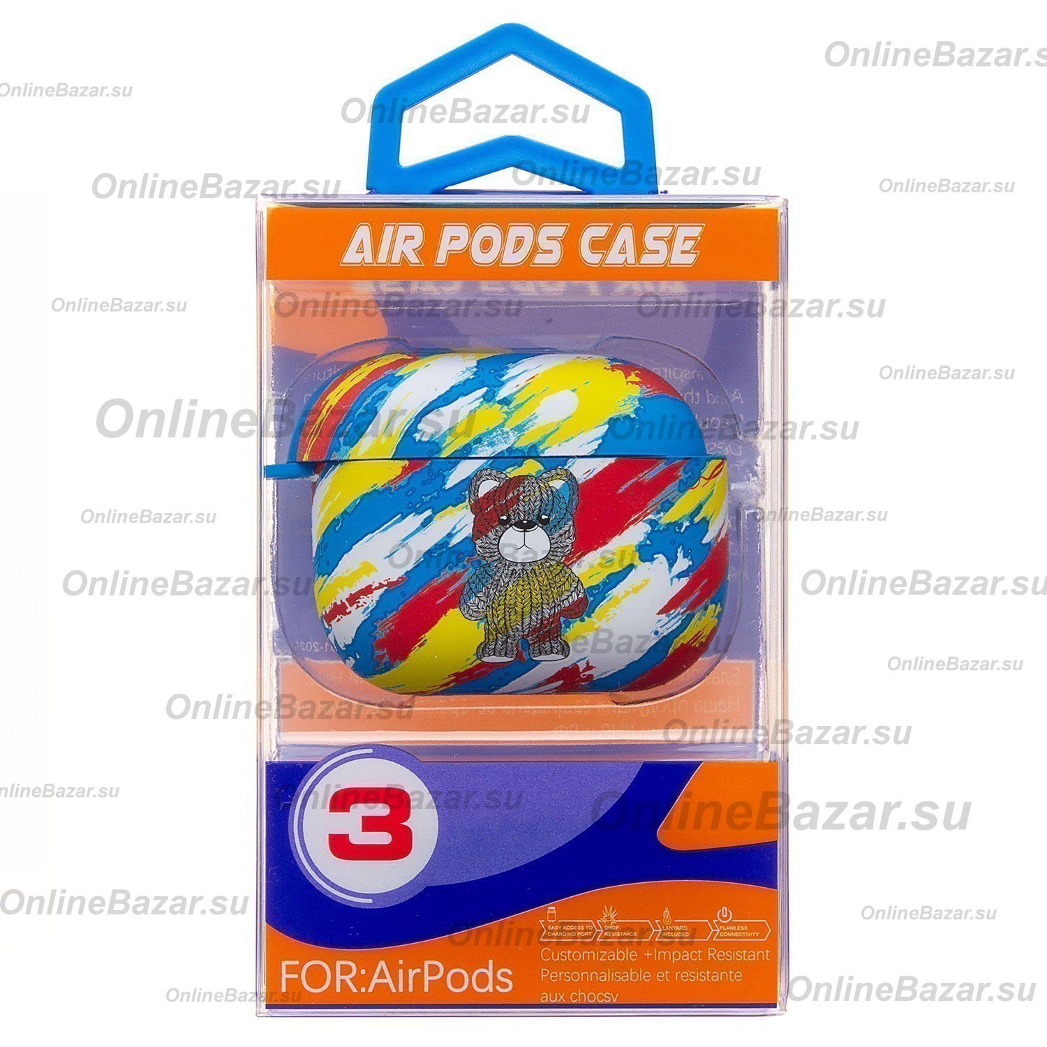 Чехол для кейса наушников Apple AirPods 3 Luxo силиконовый (рис. 114) ― OnlineBazar.su