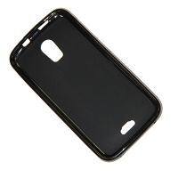 Чехол для Micromax A200 силиконовый матовый <черный> ― OnlineBazar.su