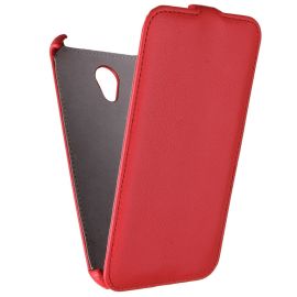 Чехол для Micromax Q391 (Canvas Doodle 4) флип кожзам №1 <красный>