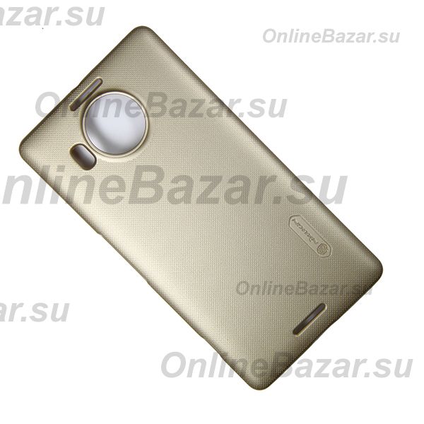 Чехол для Microsoft 950 XL Dual Sim задняя крышка пластик ребристый Nillkin <золотой> ― OnlineBazar.su