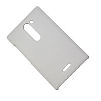 Чехол для Nokia 502 Asha Dual Sim задняя крышка пластик ребристый Nillkin <белый> ― OnlineBazar.su