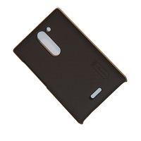Чехол для Nokia 502 Asha Dual Sim задняя крышка пластик ребристый Nillkin <коричневый> ― OnlineBazar.su