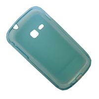 Чехол для Samsung S6500 (Galaxy mini II) силиконовый матовый <голубой> ― OnlineBazar.su