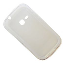 Чехол для Samsung S6500 (Galaxy mini II) силиконовый матовый <прозрачный>