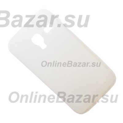 Чехол для Samsung S7500 (Galaxy Ace Plus) силиконовый матовый <прозрачный> ― OnlineBazar.su