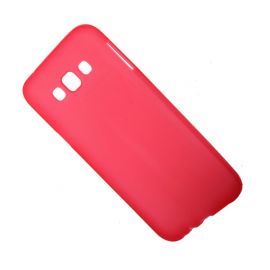 Чехол для Samsung SM-E700F (Galaxy E7) силиконовый матовый <красный>