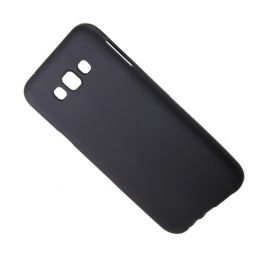 Чехол для Samsung SM-E700F (Galaxy E7) силиконовый матовый <черный>