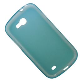Чехол для Samsung i8730 (Galaxy Express) силиконовый матовый <голубой>