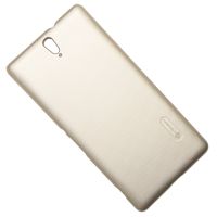 Чехол для Sony E5553 (Xperia C5 Ultra) задняя крышка пластик ребристый Nillkin <золотой> ― OnlineBazar.su