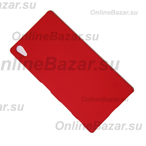 Чехол для Sony E6883 (Xperia Z5 Premium Dual) задняя крышка пластик ребристый Nillkin <красный> ― OnlineBazar.su