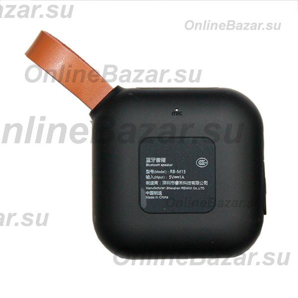 Колонка Remax RB-M15 (Bluetooth/1 x 3 Вт/500 mAh) <черный> ― OnlineBazar.su