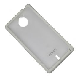 Чехол для Sony MT27 (Xperia Sola) задняя крышка пластиково-силиконовый Pisen <белый>