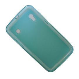 Чехол для ZTE V961 силиконовый матовый <голубой>