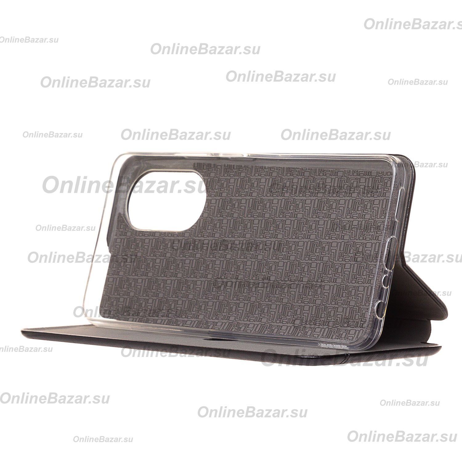 Чехол для Oppo A58 флип боковой кожзам №3 <черный> ― OnlineBazar.su