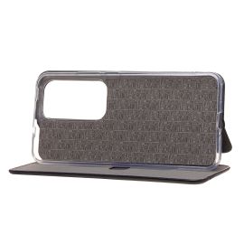 Чехол для Oppo Reno 12 Pro флип боковой кожзам №3 <черный>