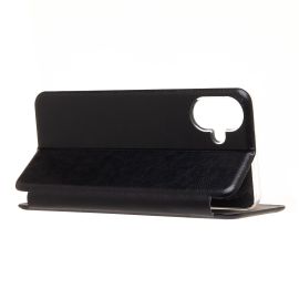 Чехол для Samsung SM-A075F (Galaxy A07) флип боковой кожзам №3 <черный>