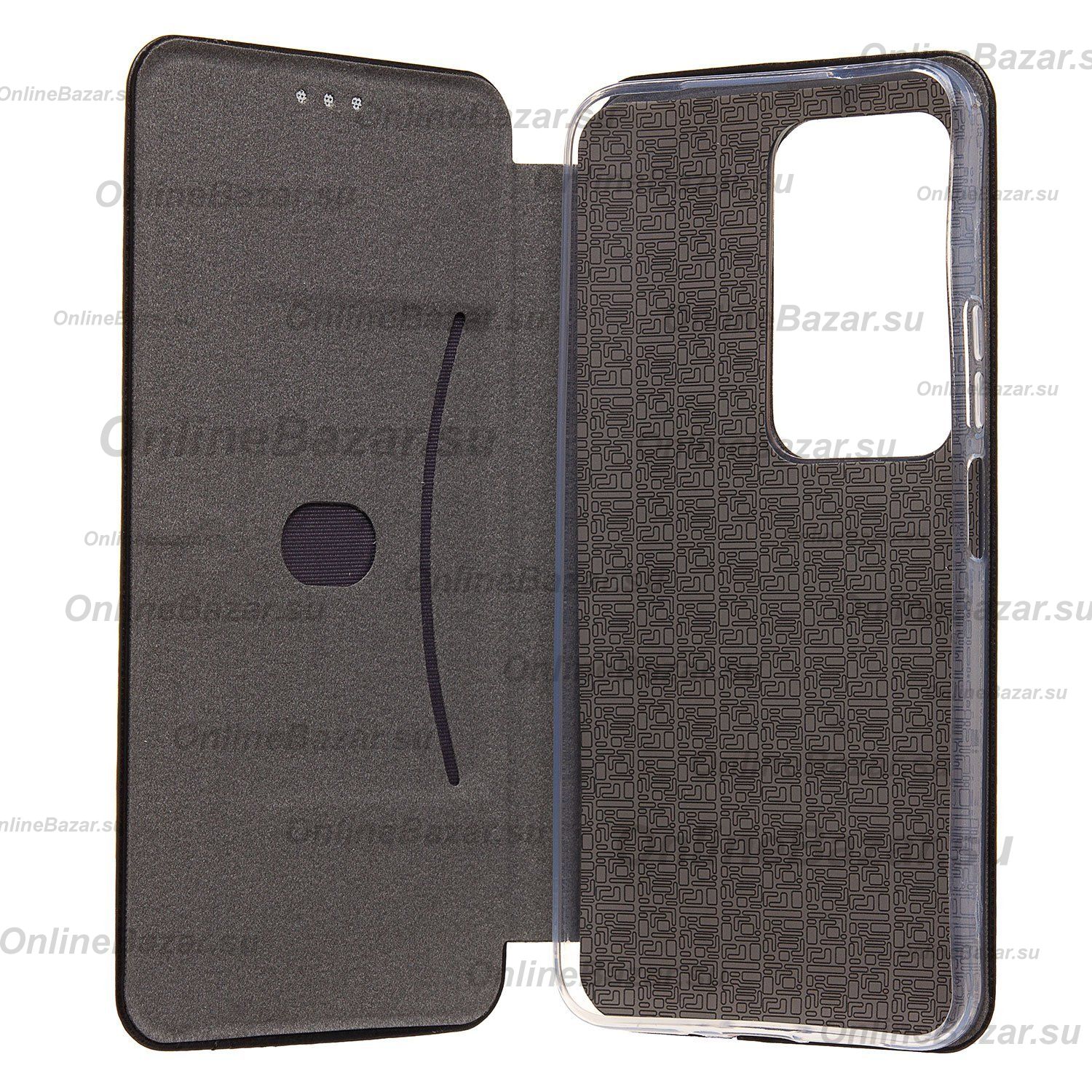Чехол для Xiaomi Redmi 15 флип боковой кожзам №3 <черный> ― OnlineBazar.su