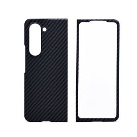 Чехол для Samsung SM- F946B (Galaxy Z Fold 5) пластиковый FLIP Carbon <черный>