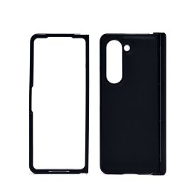 Чехол для Samsung SM-F946B (Galaxy Z Fold 5) пластиковый FLIP Lychee <черный>