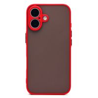 Чехол для Apple iPhone 16 пластиковый с окантовкой <красный> ― OnlineBazar.su
