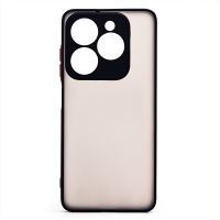 Чехол для Infinix Hot 40i (X6528B) пластиковый с окантовкой <черный> ― OnlineBazar.su