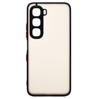 Чехол для Infinix Hot 60i (X6728) пластиковый с окантовкой <черный> ― OnlineBazar.su