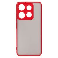 Чехол для Infinix Smart 7 (X6515) пластиковый с окантовкой <красный> ― OnlineBazar.su