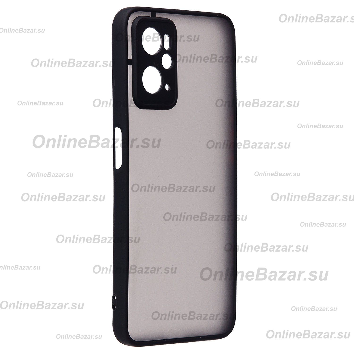 Чехол для Oppo CPH2333 пластиковый с окантовкой <черный> ― OnlineBazar.su