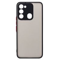 Чехол для Tecno Spark Go 2022 (KG5m) пластиковый с окантовкой <черный> ― OnlineBazar.su