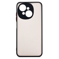 Чехол для Tecno Spark Go 1 (KL4) пластиковый с окантовкой <черный> ― OnlineBazar.su