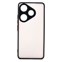 Чехол для Xiaomi Poco F6 (24069PC21G) пластиковый с окантовкой <черный> ― OnlineBazar.su