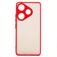 Чехол для Xiaomi Poco F6 пластиковый с окантовкой <красный> ― OnlineBazar.su