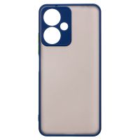 Чехол для Xiaomi 23108RN04Y пластиковый с окантовкой <темно-синий> ― OnlineBazar.su