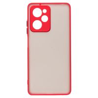 Чехол для Xiaomi 22101320G пластиковый с окантовкой <красный> ― OnlineBazar.su