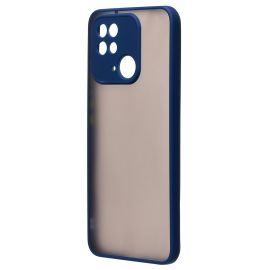 Чехол для Xiaomi 220333QNY пластиковый с окантовкой <синий>