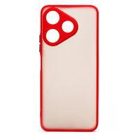 Чехол для Xiaomi 24040RN64Y пластиковый с окантовкой <красный> ― OnlineBazar.su