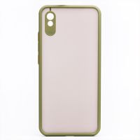 Чехол для Xiaomi M2006C3LC пластиковый с окантовкой <зеленый> ― OnlineBazar.su