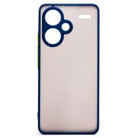 Чехол для Xiaomi 2312DRA50C пластиковый с окантовкой <темно-синий> ― OnlineBazar.su