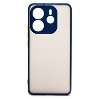 Чехол для Xiaomi Redmi Note 14 пластиковый с окантовкой <темно-синий> ― OnlineBazar.su