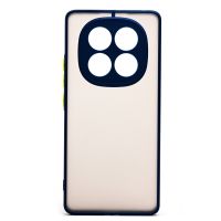 Чехол для Xiaomi 24116RACCG пластиковый с окантовкой <синий> ― OnlineBazar.su