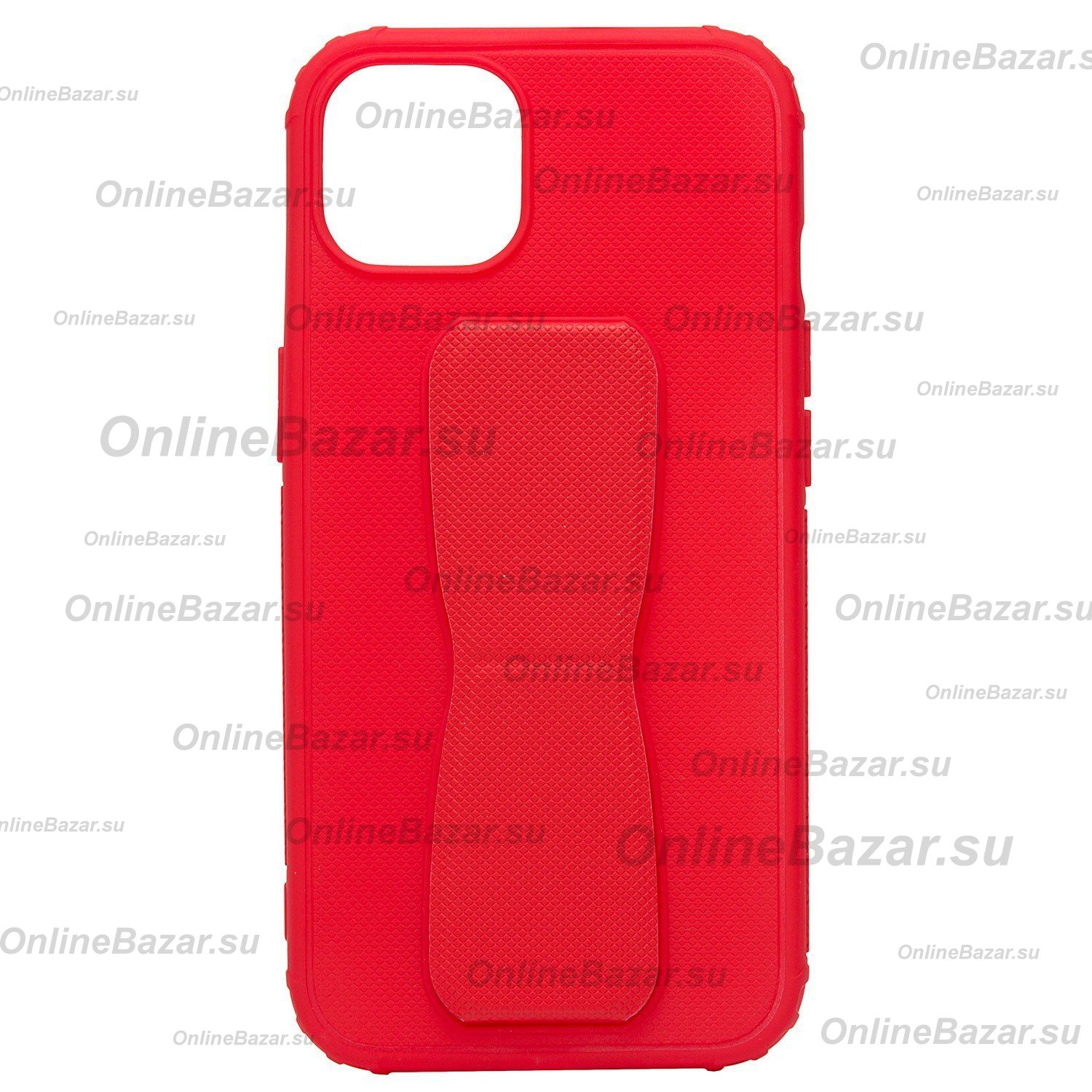 Чехол для Apple iPhone 13 пластиковый с подставкой и магнитом <красный> ― OnlineBazar.su