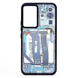 Чехол для Samsung SM-A546E (Galaxy A54 5G) пластиковый (рис. 088) <голубой>