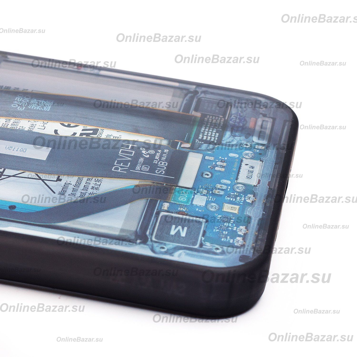 Чехол для Samsung SM-A546E (Galaxy A54 5G) пластиковый (рис. 088) <голубой> ― OnlineBazar.su