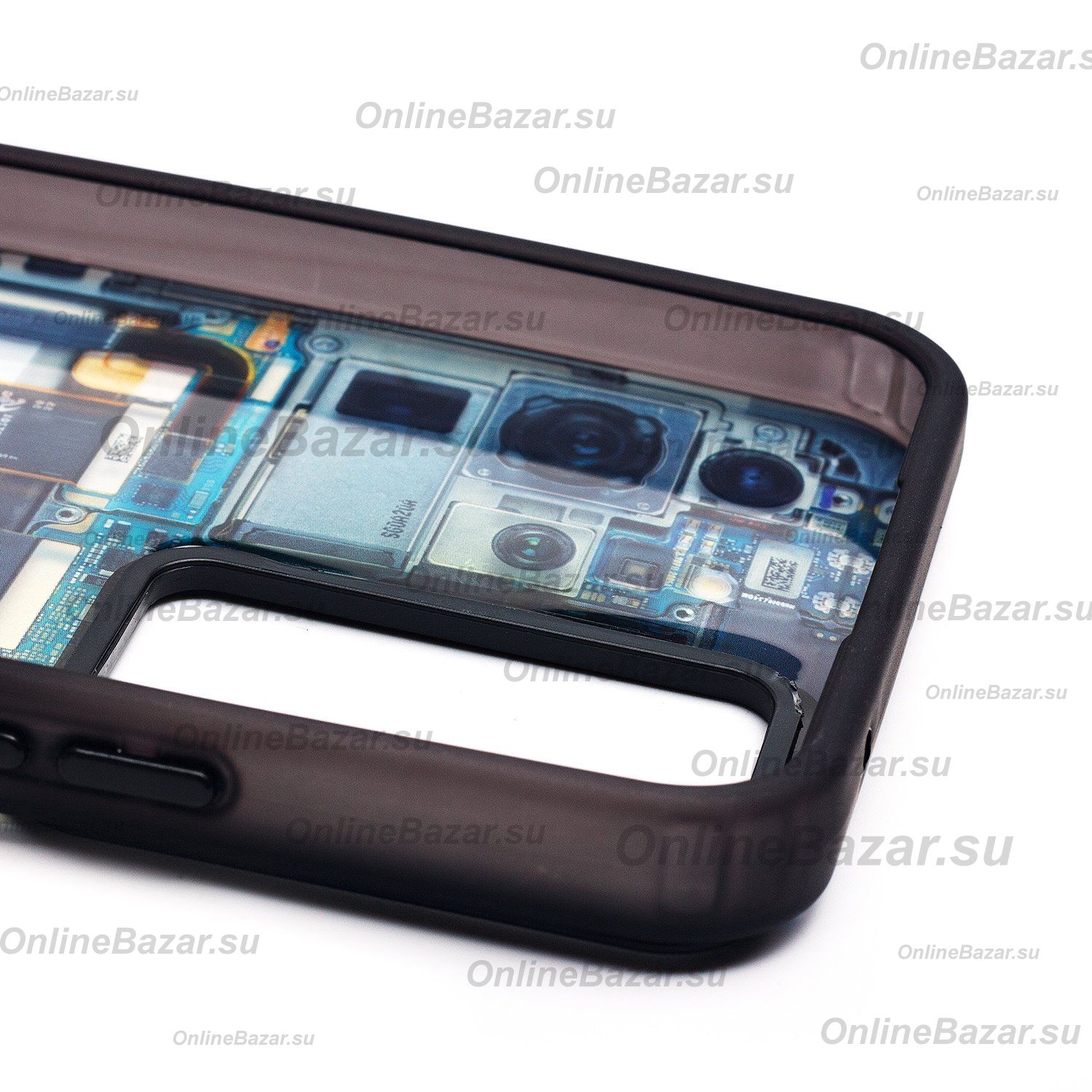 Чехол для Samsung SM-A546E (Galaxy A54 5G) пластиковый (рис. 088) <голубой> ― OnlineBazar.su