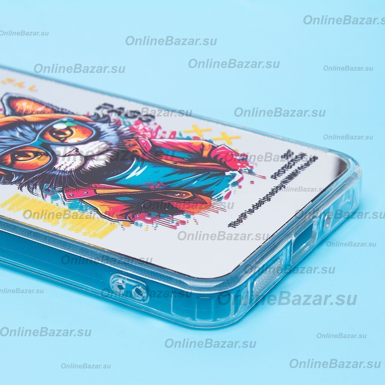 Чехол для Xiaomi 2310FPCA4G силиконовый (рис. 092/кот) <серый> ― OnlineBazar.su