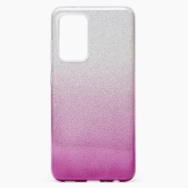Чехол для Samsung SM-A725F (Galaxy A72) силиконовый градиент <серебристо-пурпурный>